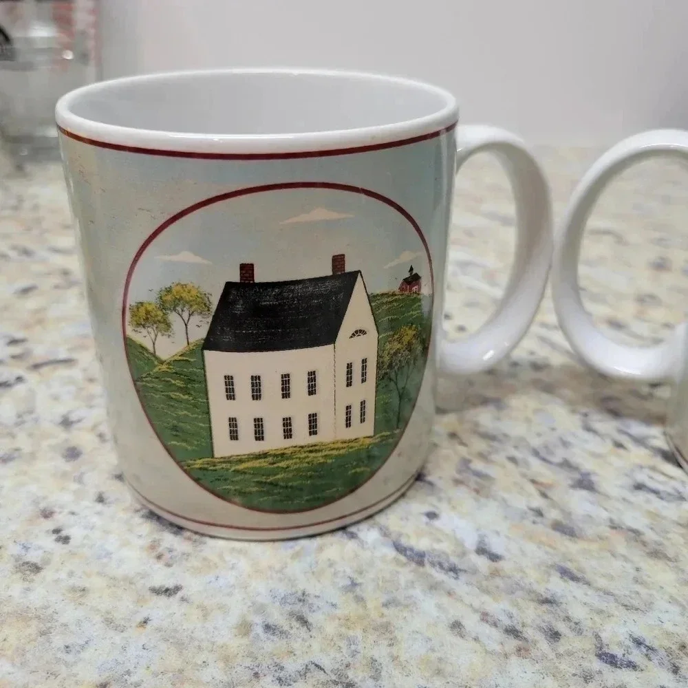 2 Sakura Brandon House Country Life Decorative Coffee Mugs-Warren Kimble